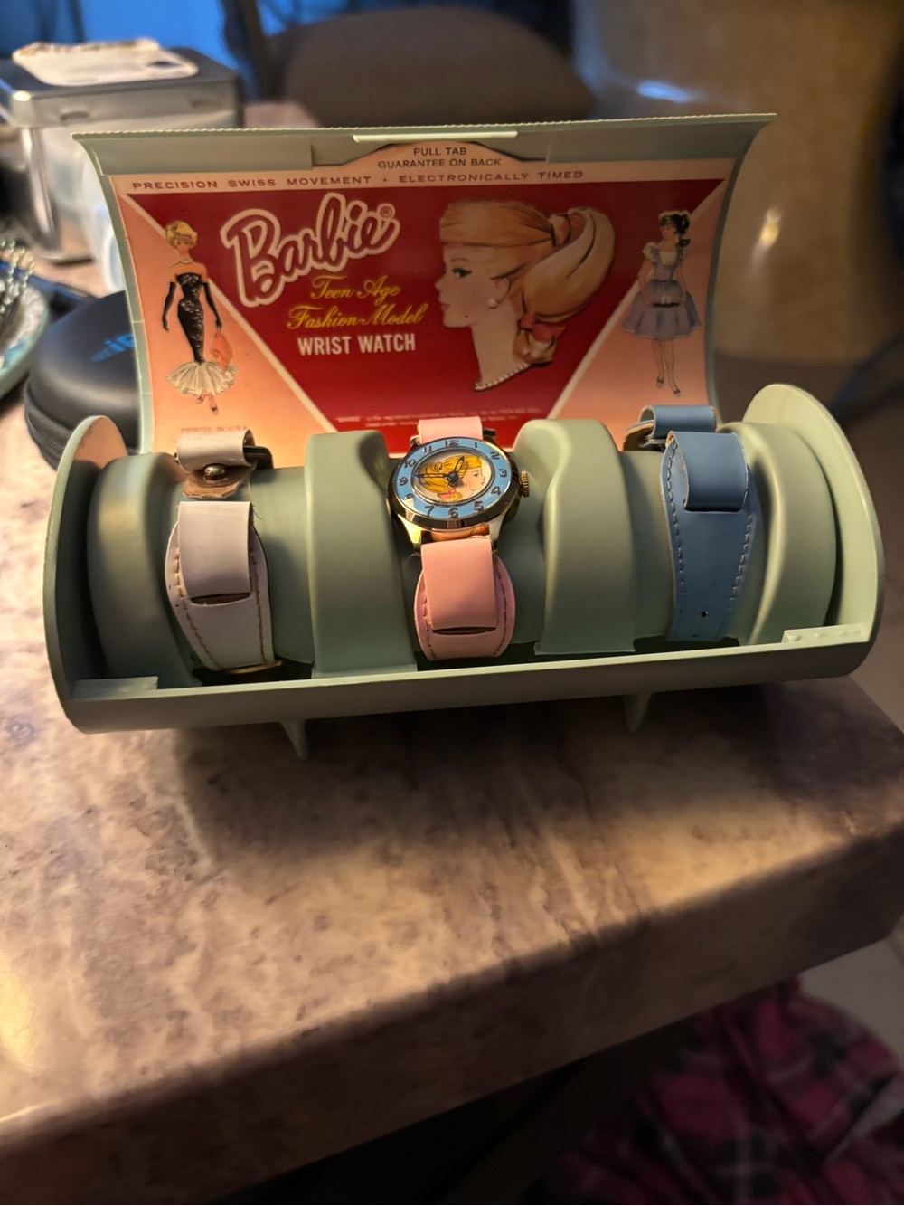 Barbie Watch with Pink and Blue Interchangeable Straps